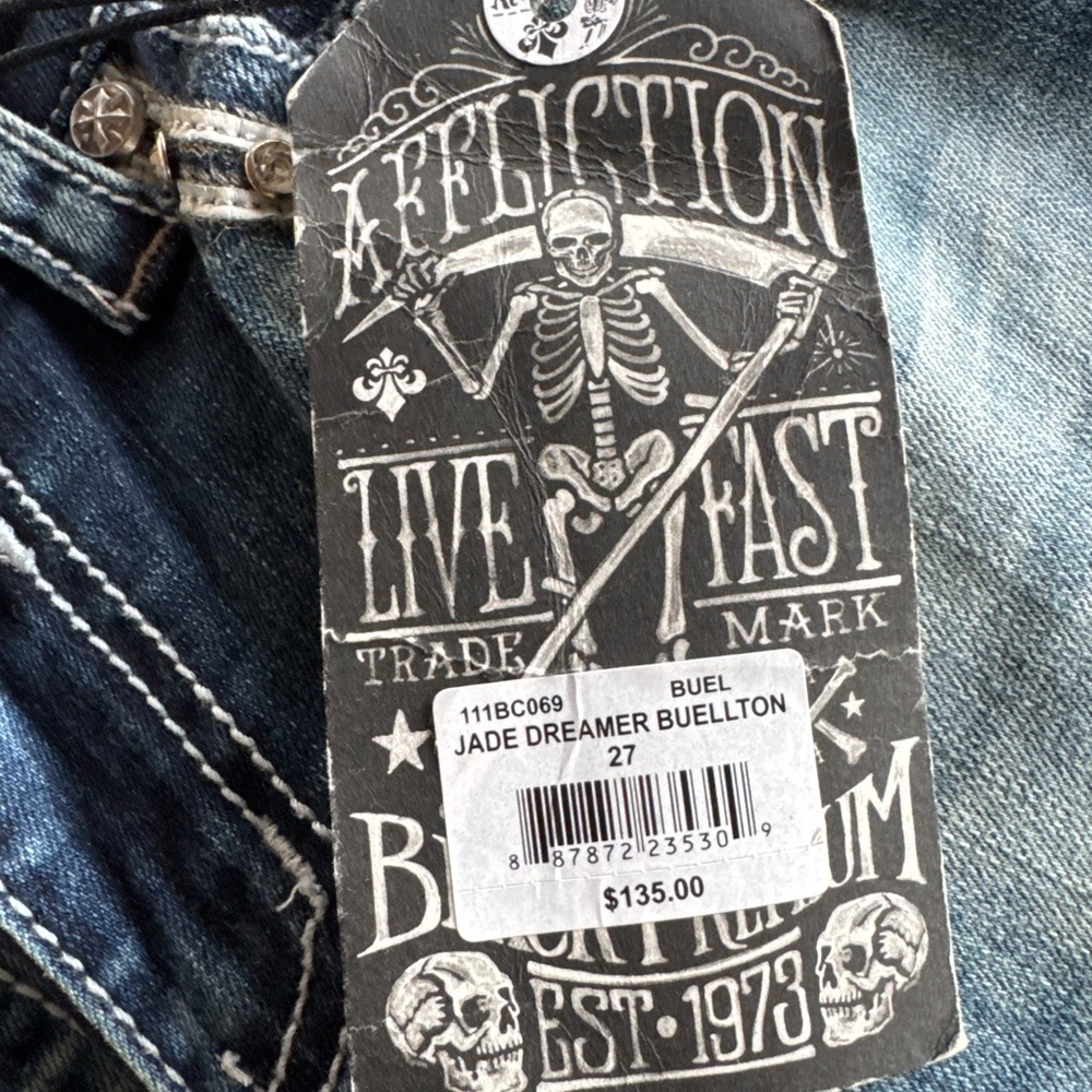 Affliction Dark Indigo Bootcut Jeans